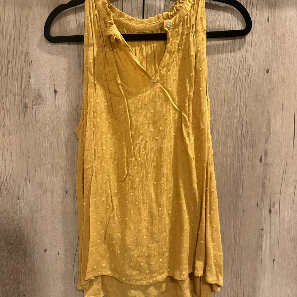 Yellow Sleeveless Women's Top
